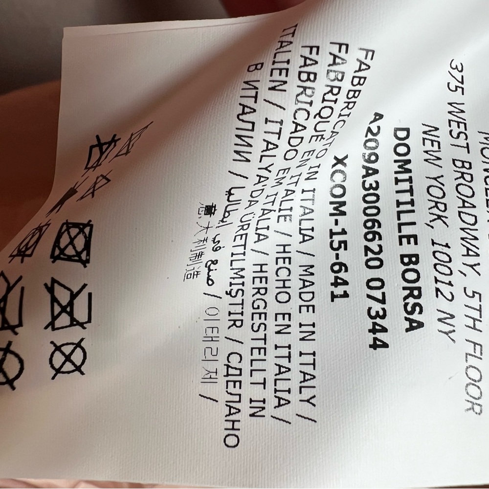 Moncler Leather DOMITILLE Blush Quilted Zip Up Hidden Bag  Mixed Media - Picture 8 of 13